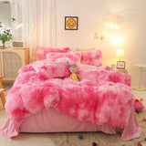 Pink Plush Ophelia Botanical Quilt / Doona / Duvet Cover set