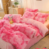 Pink Plush Ophelia Botanical Quilt / Doona / Duvet Cover set