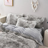 Grey Plush Coralie Dream Quilt / Doona / Duvet Cover set