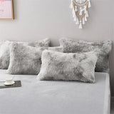 Grey Plush Coralie Dream Quilt / Doona / Duvet Cover set