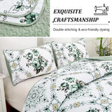 Sage Fiore Medallion Bloom Quilt / Doona / Duvet Cover set