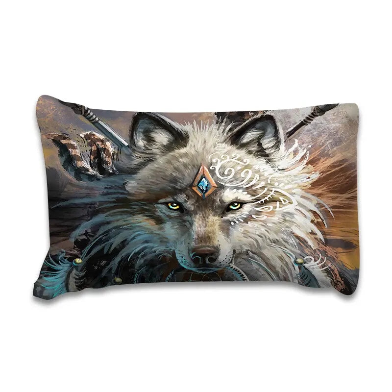 Tribal Wolf Dreamcatcher Quilt / Doona / Duvet Cover set