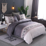 Striped Alpine Serenity Quilt / Doona / Duvet Cover set