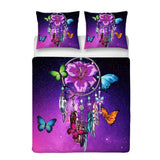 Stripe Violette Heritage Quilt / Doona / Duvet Cover set