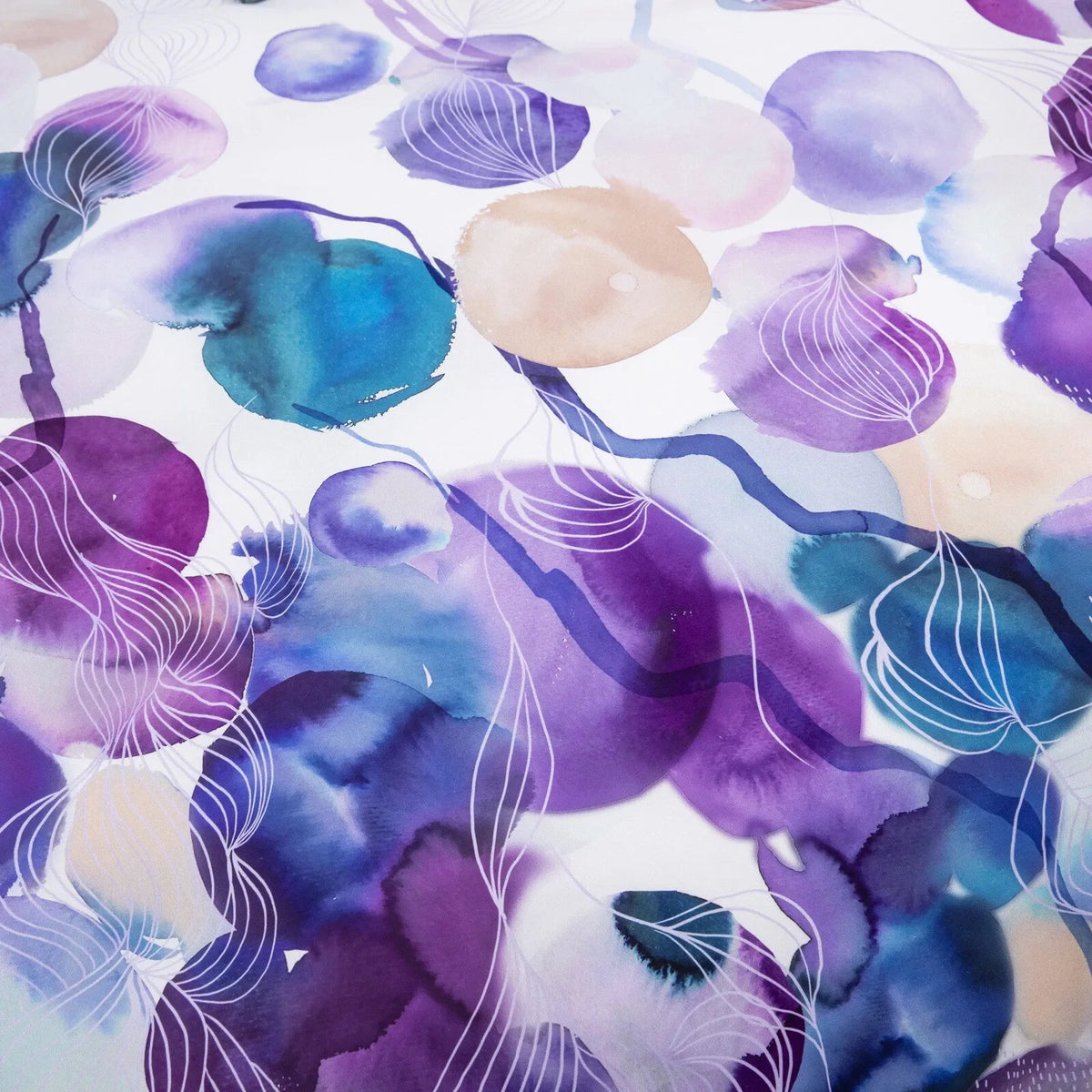 Violet Fiore Leaf Mirage Quilt / Doona / Duvet Cover set