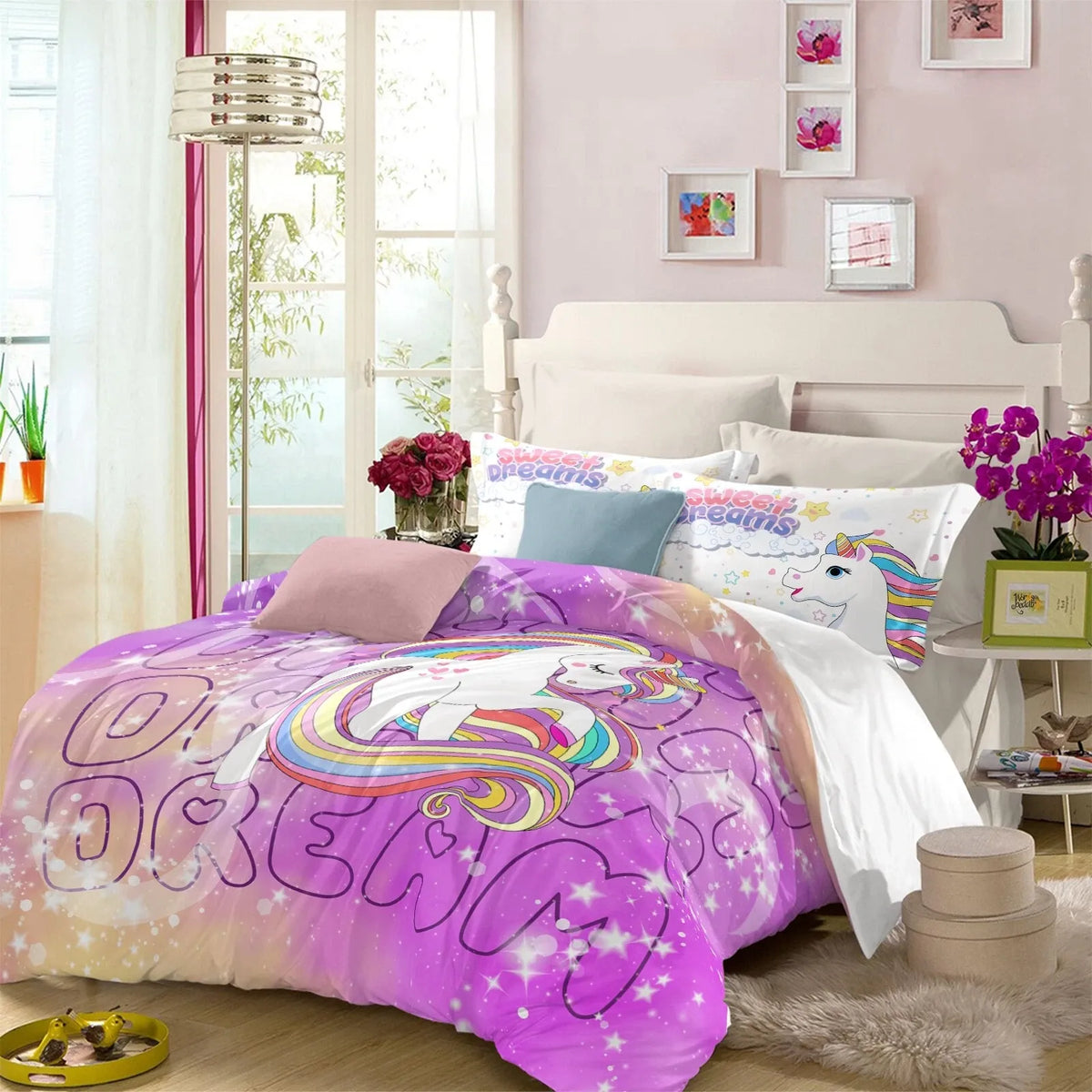 Unicorn Dream Clarisse Serenity Quilt / Doona / Duvet Cover set
