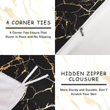 Black Gold Palermo Willow Quilt / Doona / Duvet Cover set
