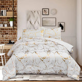 White Golden Nordic Atelier Quilt / Doona / Duvet Cover set