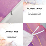 Viola Marble Aqua Glow Quilt / Doona / Duvet Cover set