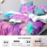 Viola Marble Aqua Glow Quilt / Doona / Duvet Cover set
