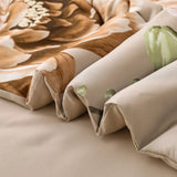 Beige Magnolia Garden Quilt / Doona / Duvet Cover set