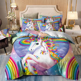 Unicorn Rainbow Sorrento Charm Quilt / Doona / Duvet Cover set
