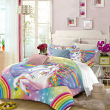 Unicorn Rainbow Sorrento Charm Quilt / Doona / Duvet Cover set