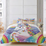 Unicorn Rainbow Sorrento Charm Quilt / Doona / Duvet Cover set