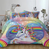 Unicorn Rainbow Sorrento Charm Quilt / Doona / Duvet Cover set