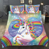 Unicorn Rainbow Sorrento Charm Quilt / Doona / Duvet Cover set