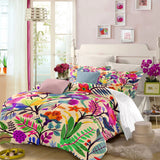 Vibrant Botanical Garden Quilt / Doona / Duvet Cover set