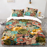 Black Bohemian Sorrento Heritage Quilt / Doona / Duvet Cover set
