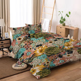 Black Bohemian Sorrento Heritage Quilt / Doona / Duvet Cover set