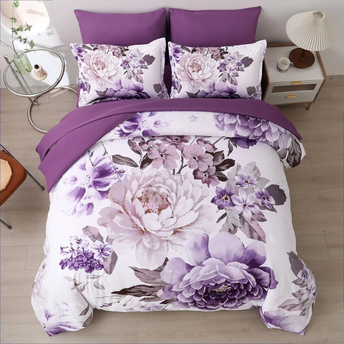 Purple Bloom Isadora Paisley Quilt / Doona / Duvet Cover set