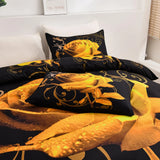 Gold Flower Arden Elegance Quilt / Doona / Duvet Cover set