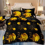 Gold Flower Arden Elegance Quilt / Doona / Duvet Cover set