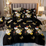 Black Sorrento Marigold Quilt / Doona / Duvet Cover set