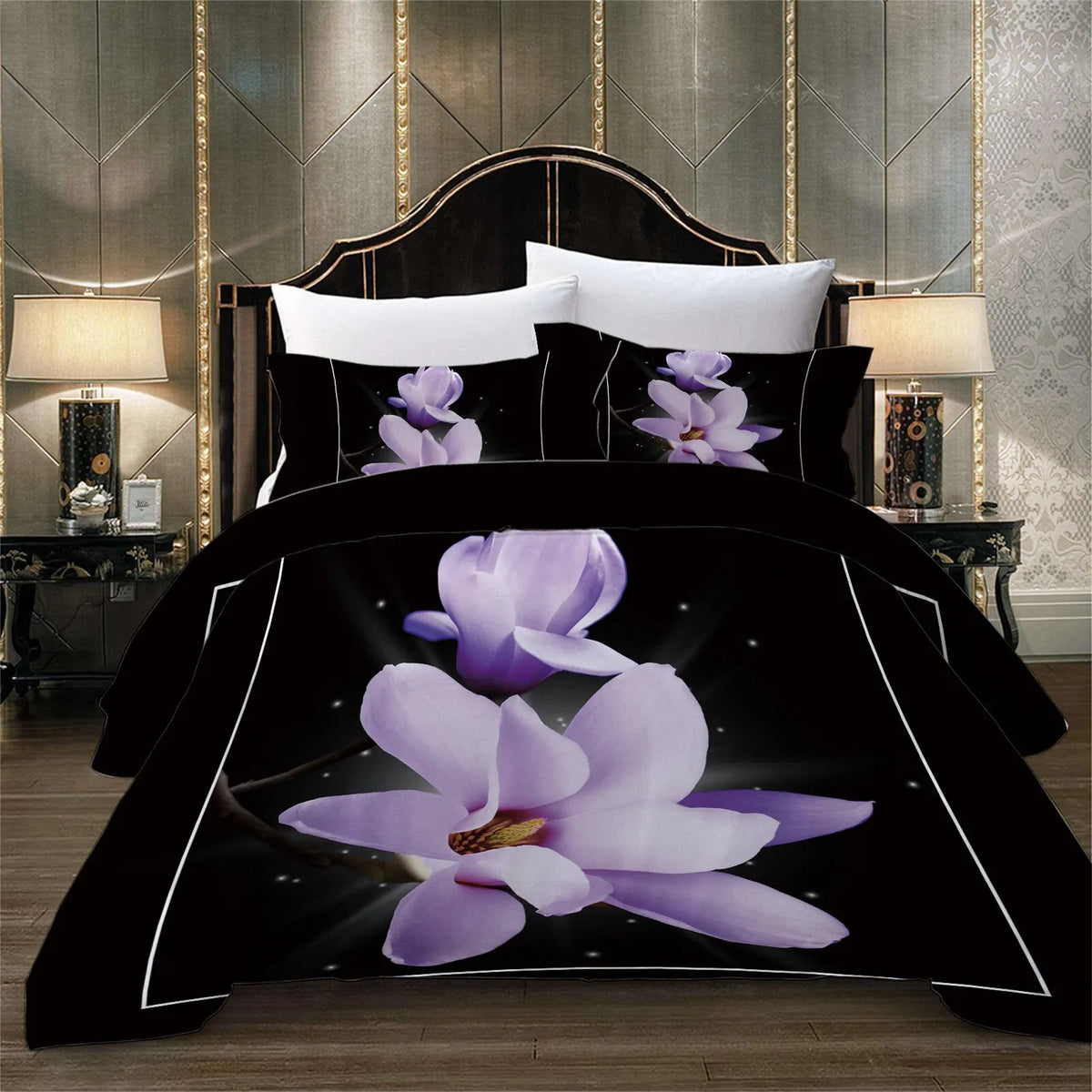 Orchid Calais Charm Quilt / Doona / Duvet Cover set