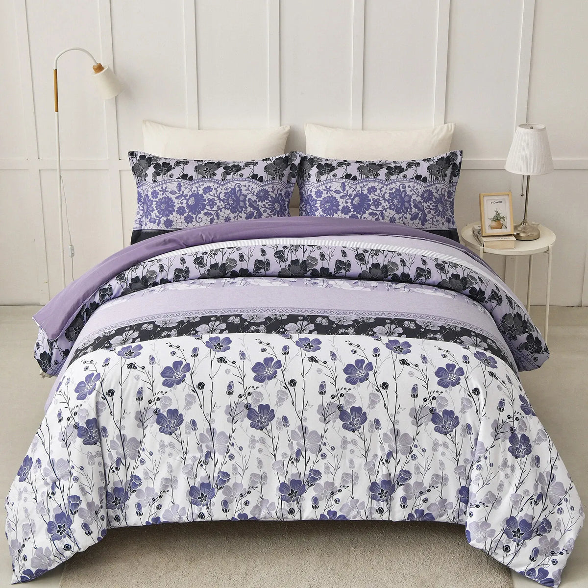 Flowers Coralie Charm Quilt / Doona / Duvet Cover set