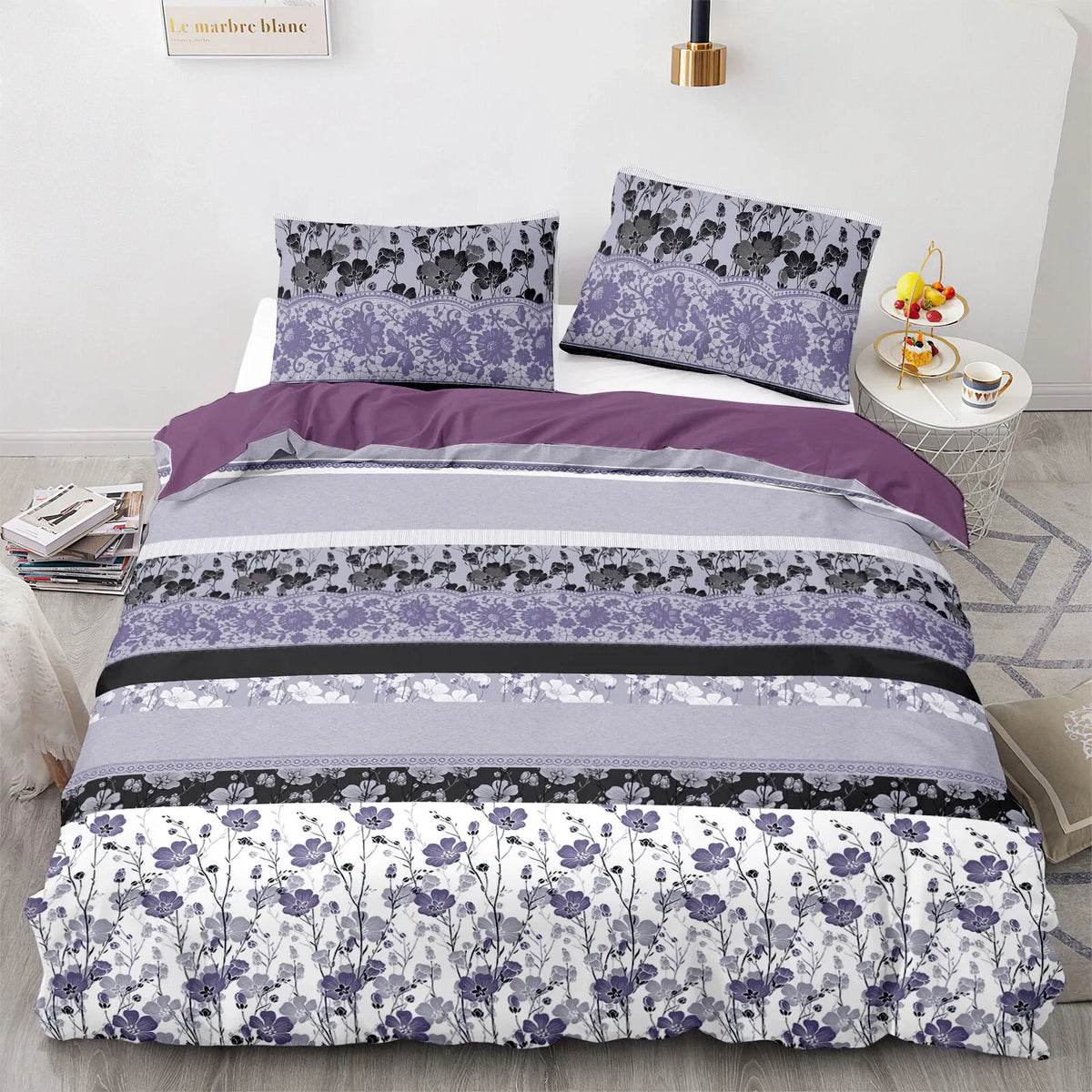 Flowers Coralie Charm Quilt / Doona / Duvet Cover set
