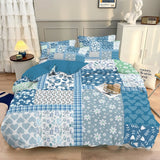 Green Flower Vienna Willow Quilt / Doona / Duvet Cover set