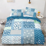 Green Flower Vienna Willow Quilt / Doona / Duvet Cover set