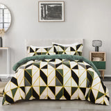 Geometry Brown Seville Marigold Quilt / Doona / Duvet Cover set