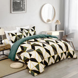 Geometry Brown Seville Marigold Quilt / Doona / Duvet Cover set