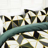 Geometry Brown Seville Marigold Quilt / Doona / Duvet Cover set