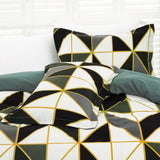 Geometry Brown Seville Marigold Quilt / Doona / Duvet Cover set