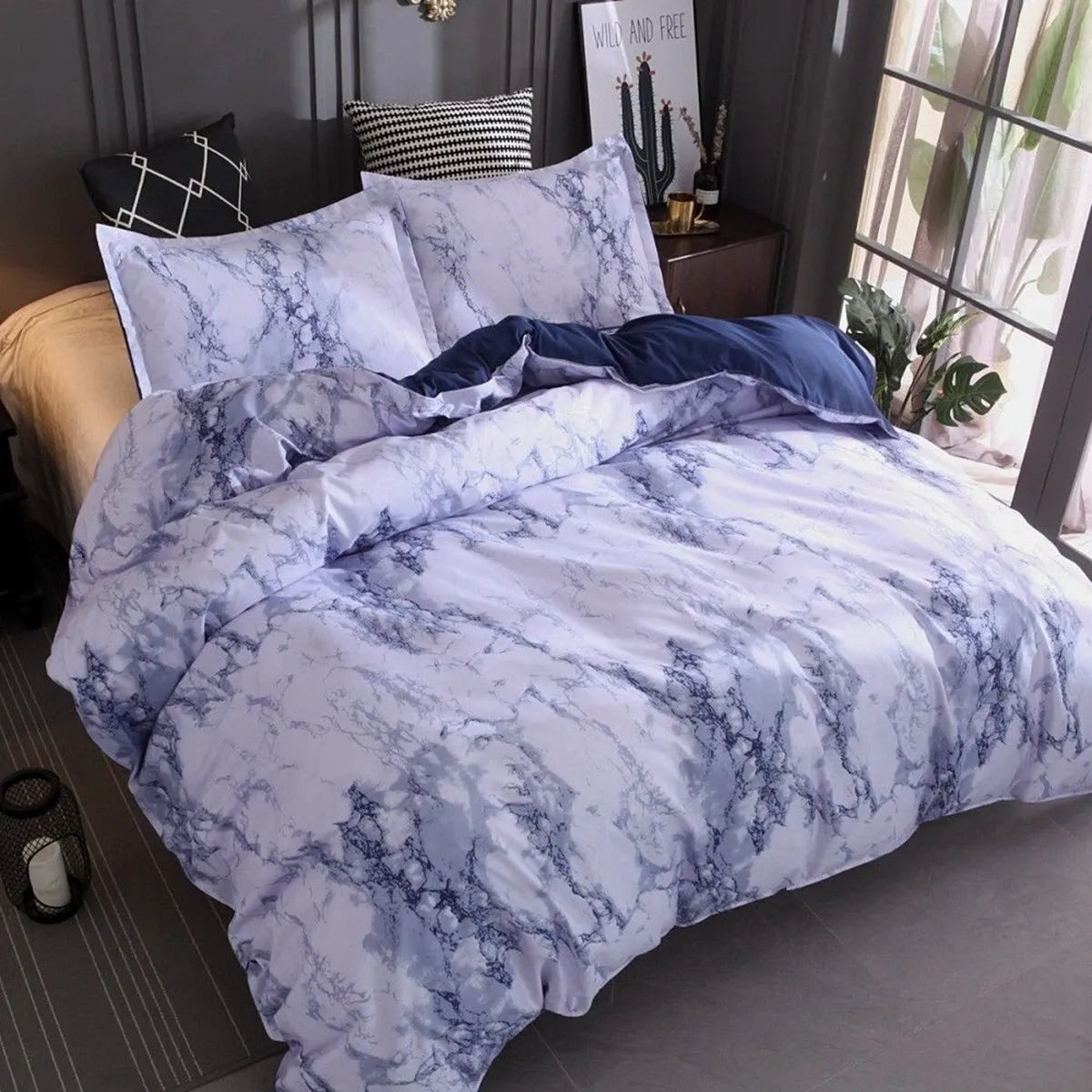 Marble Como Gallery Quilt / Doona / Duvet Cover set