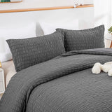 Seersucker Dark Geneva Elegance Quilt / Doona / Duvet Cover set