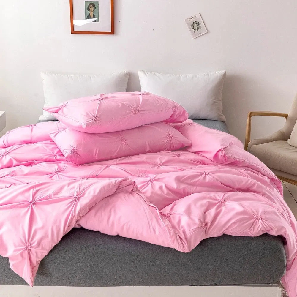 Pink Lumiere Marigold Quilt / Doona / Duvet Cover set