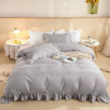 Ruffled Edge Tuscany Elegance Quilt / Doona / Duvet Cover set