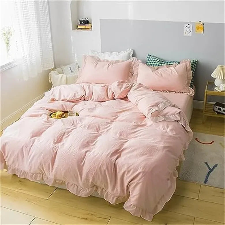 Ruffled Edge Marseille Eden Quilt / Doona / Duvet Cover set