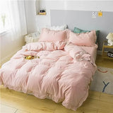 Ruffled Edge Marseille Eden Quilt / Doona / Duvet Cover set