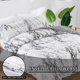 Gray Marbled Como Serenity Quilt / Doona / Duvet Cover set