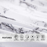 Gray Marbled Como Serenity Quilt / Doona / Duvet Cover set