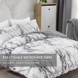 Gray Marbled Como Serenity Quilt / Doona / Duvet Cover set