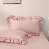 Multi Ruffled Bellagio Willow Quilt / Doona / Duvet Cover set