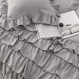 Multi Ruffled Geneva Charm Quilt / Doona / Duvet Cover set