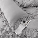 Multi Ruffled Geneva Charm Quilt / Doona / Duvet Cover set