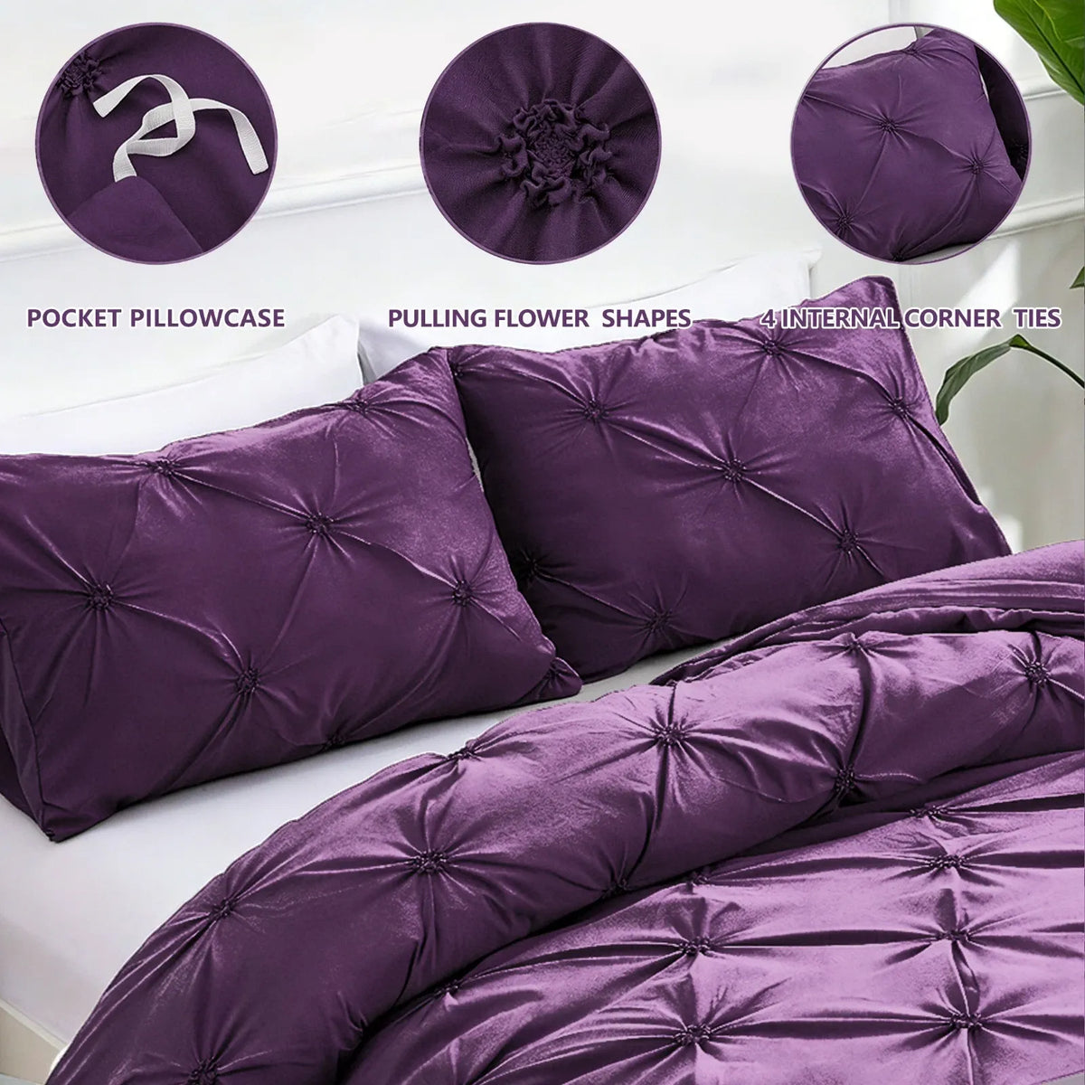 Purple Celeste Dream Quilt / Doona / Duvet Cover set