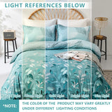 Green Leaf Cannes Quilt / Doona / Duvet Cover set